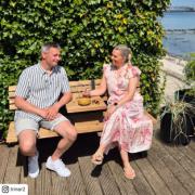 Relax bænk m/hængebord – 150 cm – ThermoWood® – 196700-4 DETAIL84489