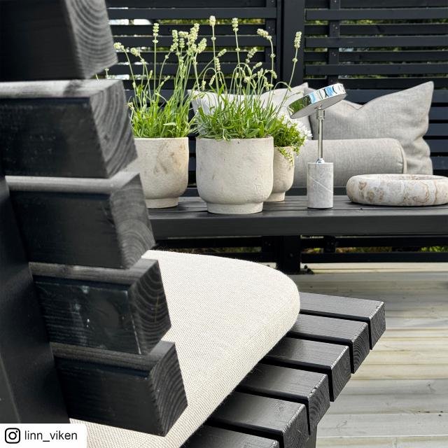 Siesta Living stol – 75 cm – sort – 19652-15 DETAIL89317