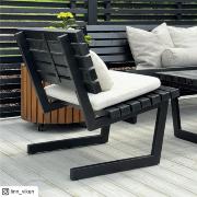 Siesta Living stol – 75 cm – sort – 19652-15 DETAIL89316