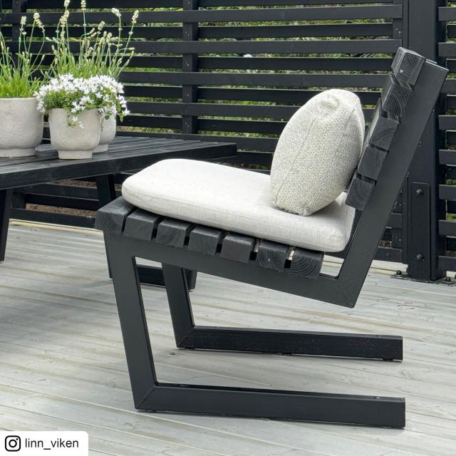 Siesta Living stol – 75 cm – sort – 19652-15 DETAIL89315