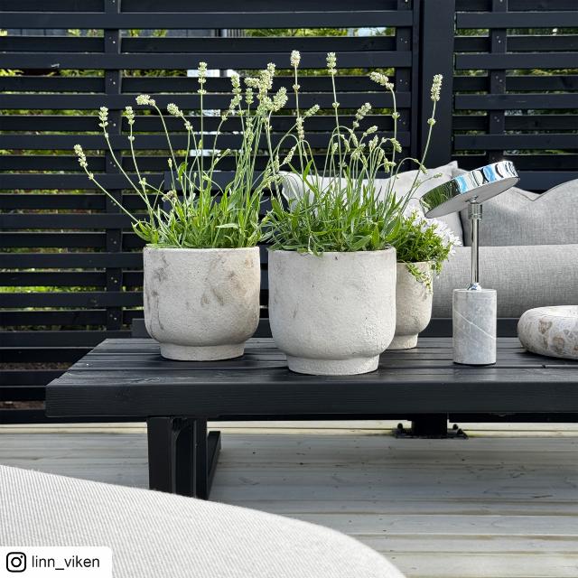 Siesta Living skammel/bord – 75 cm – sort – 19656-15 DETAIL89333