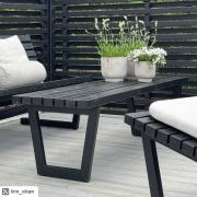 Siesta Living bænk/bord – 150 cm  – sort – 19655-15 DETAIL89323
