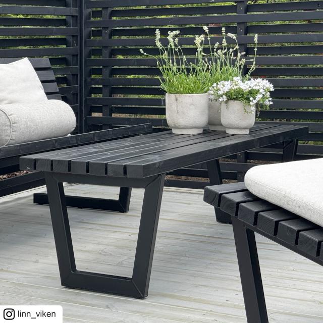 Siesta Living bænk/bord – 150 cm  – sort – 19655-15 DETAIL89323