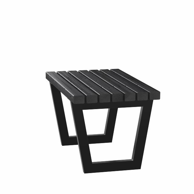 Siesta Living skammel/bord - 75 cm - sort