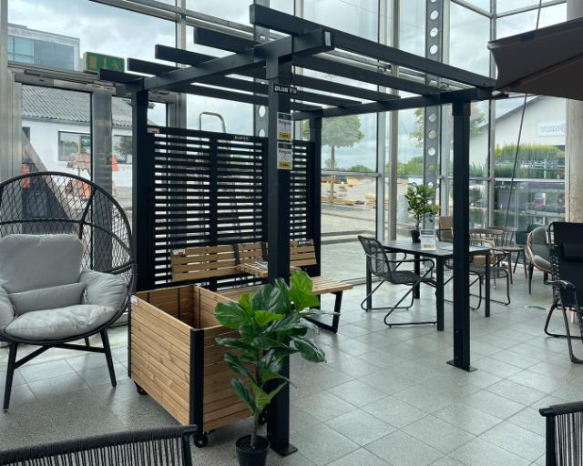 Dobbelt pergola – 1 modul – skråt fra