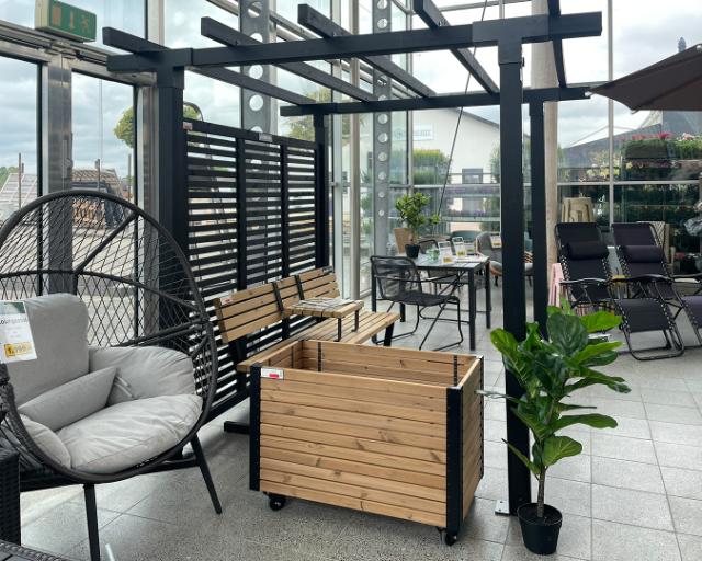 Dobbelt pergola – 1 modul – fra siden