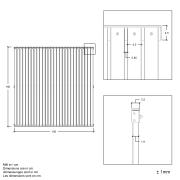 Saga hegn – 150×150 cm – ThermoWood® –  17653-4 DETAIL87872