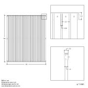 Saga hegn – 150×180 cm – ThermoWood® –  17654-4 DETAIL87877