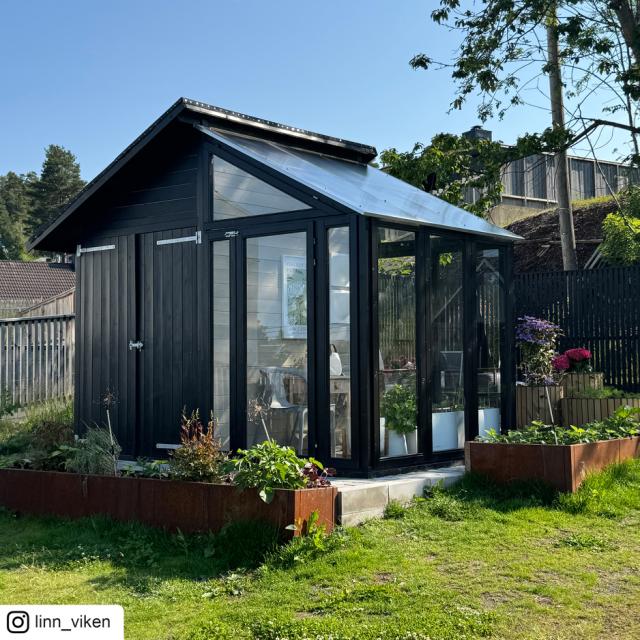 Redskabsrum/drivhus - 6,6 m² - ubehandlet - 18001 DETAIL86148