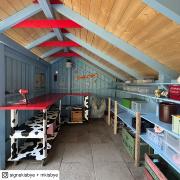 Multi havehus 15,5 m² - 3 moduler m/dobbeltdør - 167591-1 DETAIL90092