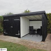 Nordic Multi havehus 9,5 m² - 2 moduler m/dobbeltdør - 168580-1 DETAIL89379