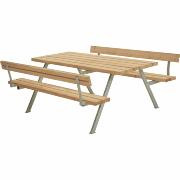 Alpha bord/bænkesæt m/2 ryglæn – 177 cm – ThermoWood® – 187612-4 DETAIL79253
