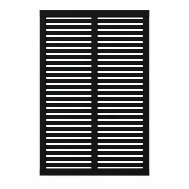 Harmoni hegn - 120×180 cm - sort