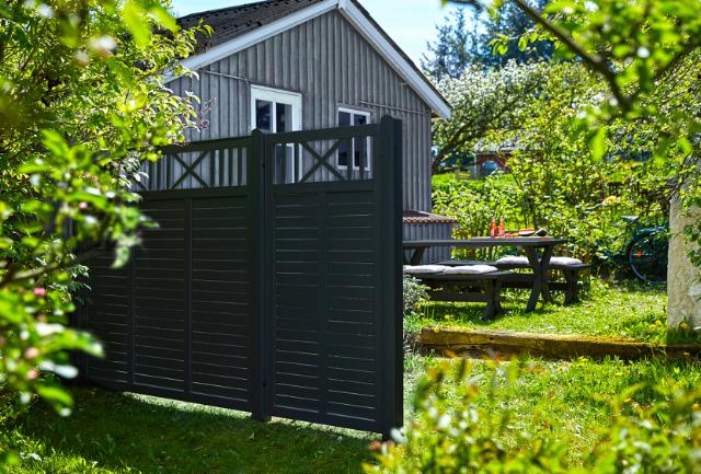 Nostalgi hegn - 180×180 cm - sort - 17634-15 DETAIL81443