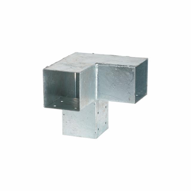 Cubic hjørnebeslag dobbelt - til 9x9 cm stolper