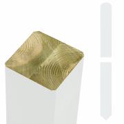 Omlimet stolpe - 9x9x158 cm - m/spids ende - 18146-13 ImportedDETAIL94