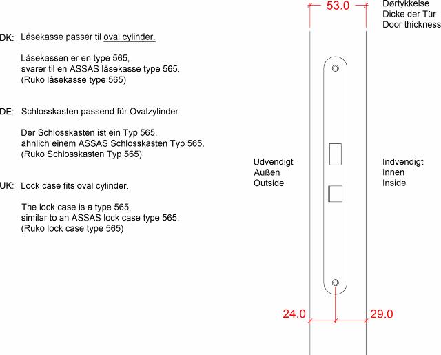 Nebeneingangstür Profilverkleidung inkl. Zarge/Montageset - rechts - 78,6×187,8 cm