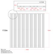 Tangent hegn - 180×180 cm - hvid - 17354-13 DETAIL88911