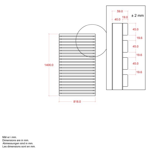 Tokyo hegn - 83×140 cm - ThermoWood® - 17411-4 DETAIL88799