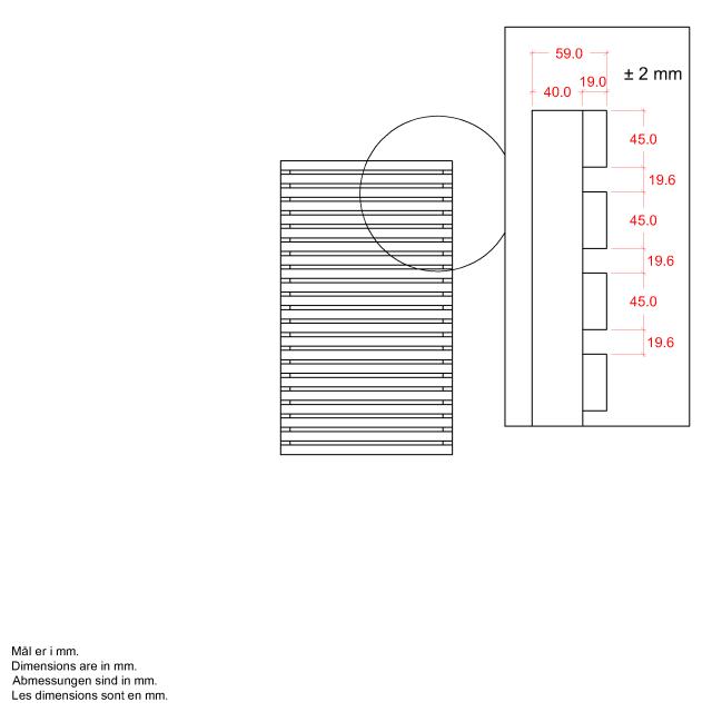 Tokyo hegn - 83×140 cm - ThermoWood®