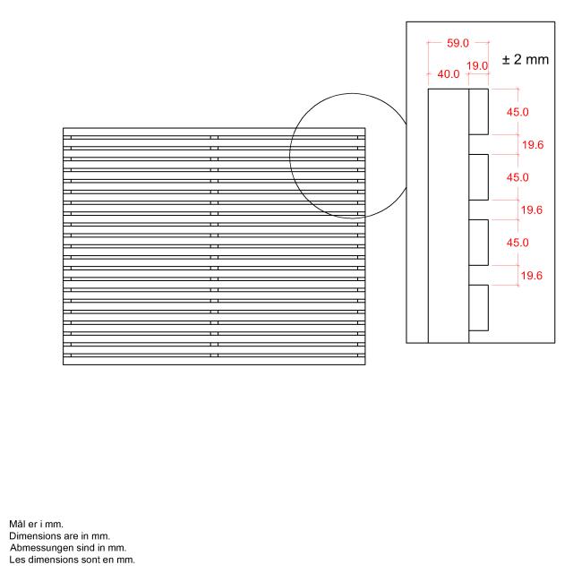 Tokyo hegn - 180×140 cm - ThermoWood®