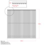 Sendai hegn - 180×180 cm - sort - 17444-15 DETAIL88777
