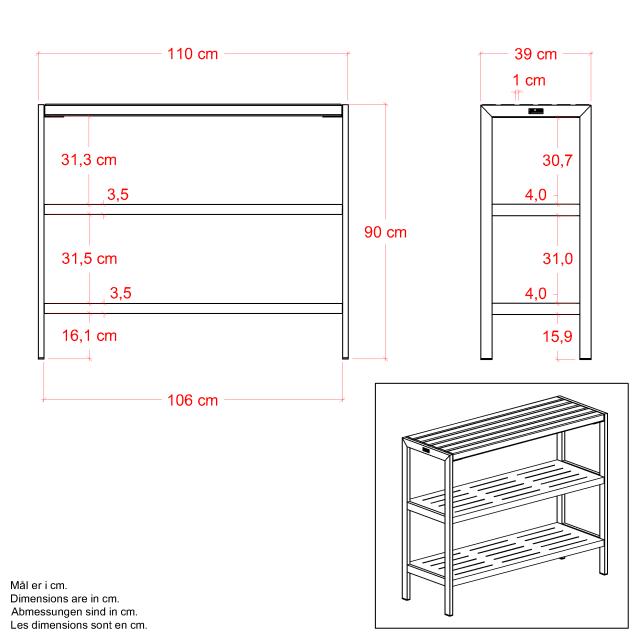 Trend plante/grillbord – 110 cm – 17942-154 DETAIL87652