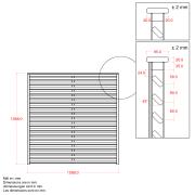 PLUS Kyoto hegn - 160x160 cm - 19110-15 DETAIL88819