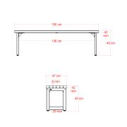 Trend Living plankebænk – 150 cm – 19659-4 DETAIL88006