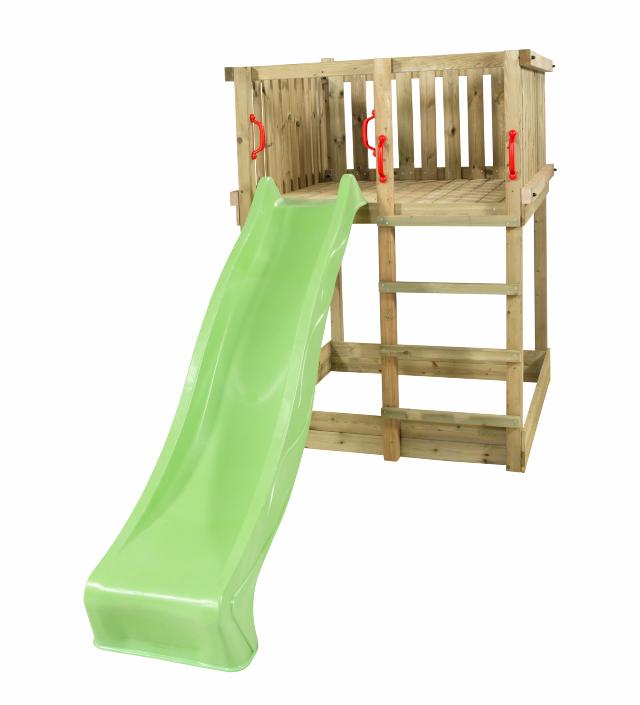 PLUS Play leketårn med grønn rutsjebane