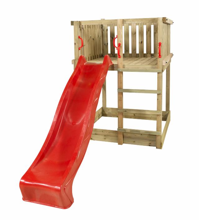 Play Spielturm inkl. roter Rutsche