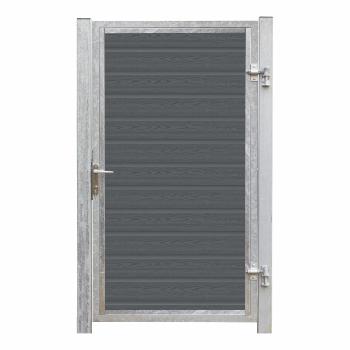 Artura komposit enkeltlåge 115×175 cm højrehængt m/stolper til nedstøbning