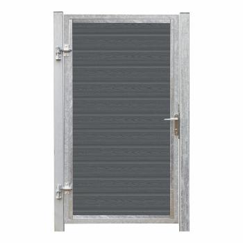 Artura komposit enkeltlåge 115×175 cm venstrehængt m/stolper til nedstøbning