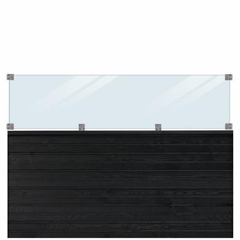 PLUS Plank Profilhegn m/glas - 174×125 cm