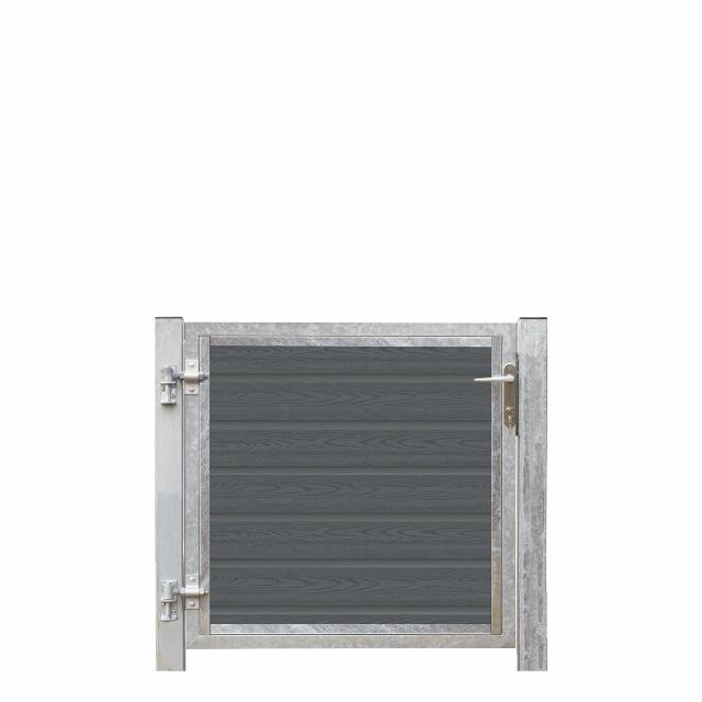 Artura komposit enkeltlåge 115×95 cm venstrehængt m/stolper til nedstøbning