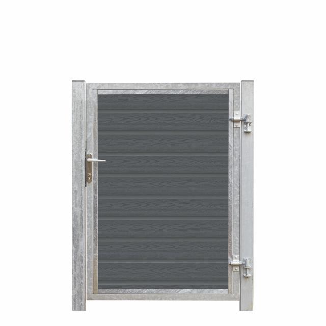 Artura komposit enkeltlåge 115×135 cm højrehængt m/stolper til nedstøbning