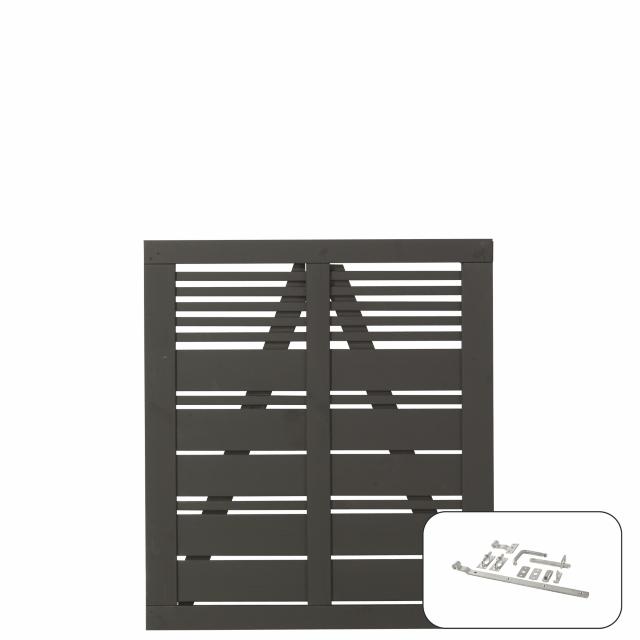 Silence enkeltlåge inkl. beslag - 100×110 cm