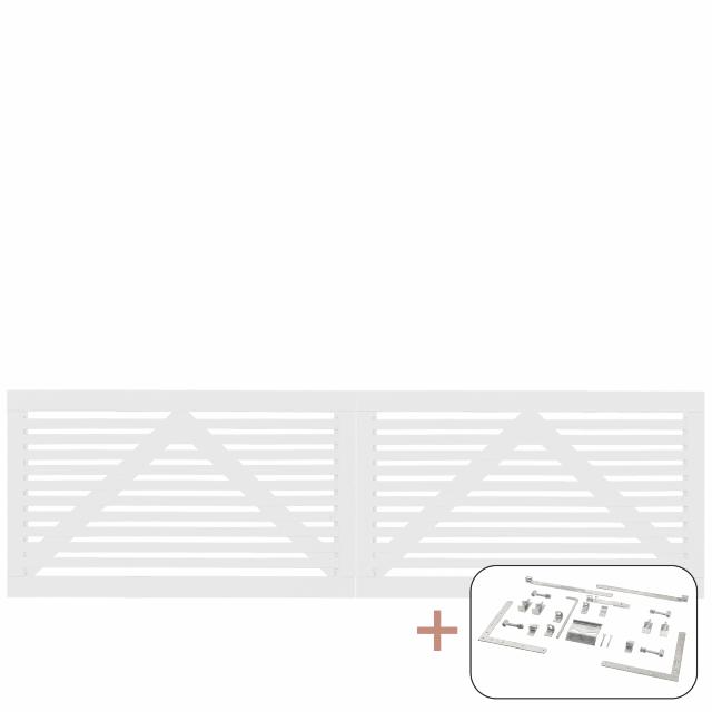 Tokyo Dobbeltport inkl. beslag - 300×90 cm