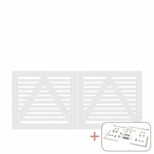 Tokyo Dobbeltport inkl. beslag - 200×90 cm